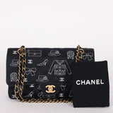 Chanel Medium Icons Classic Double Flap Canvas AGHW