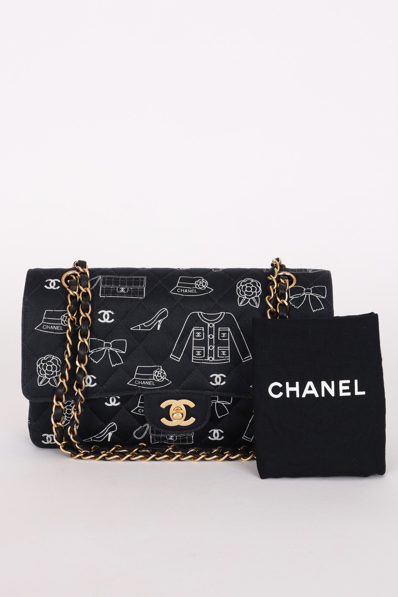 Chanel Medium Icons Classic Double Flap Canvas AGHW