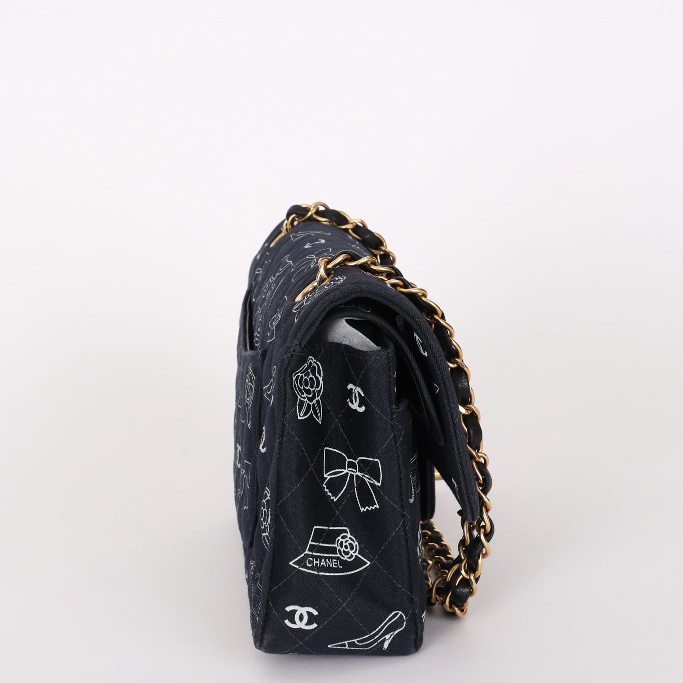 Chanel Medium Icons Classic Double Flap Canvas AGHW