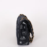 Chanel Medium Icons Classic Double Flap Canvas AGHW