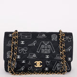 Chanel Medium Icons Classic Double Flap Canvas AGHW