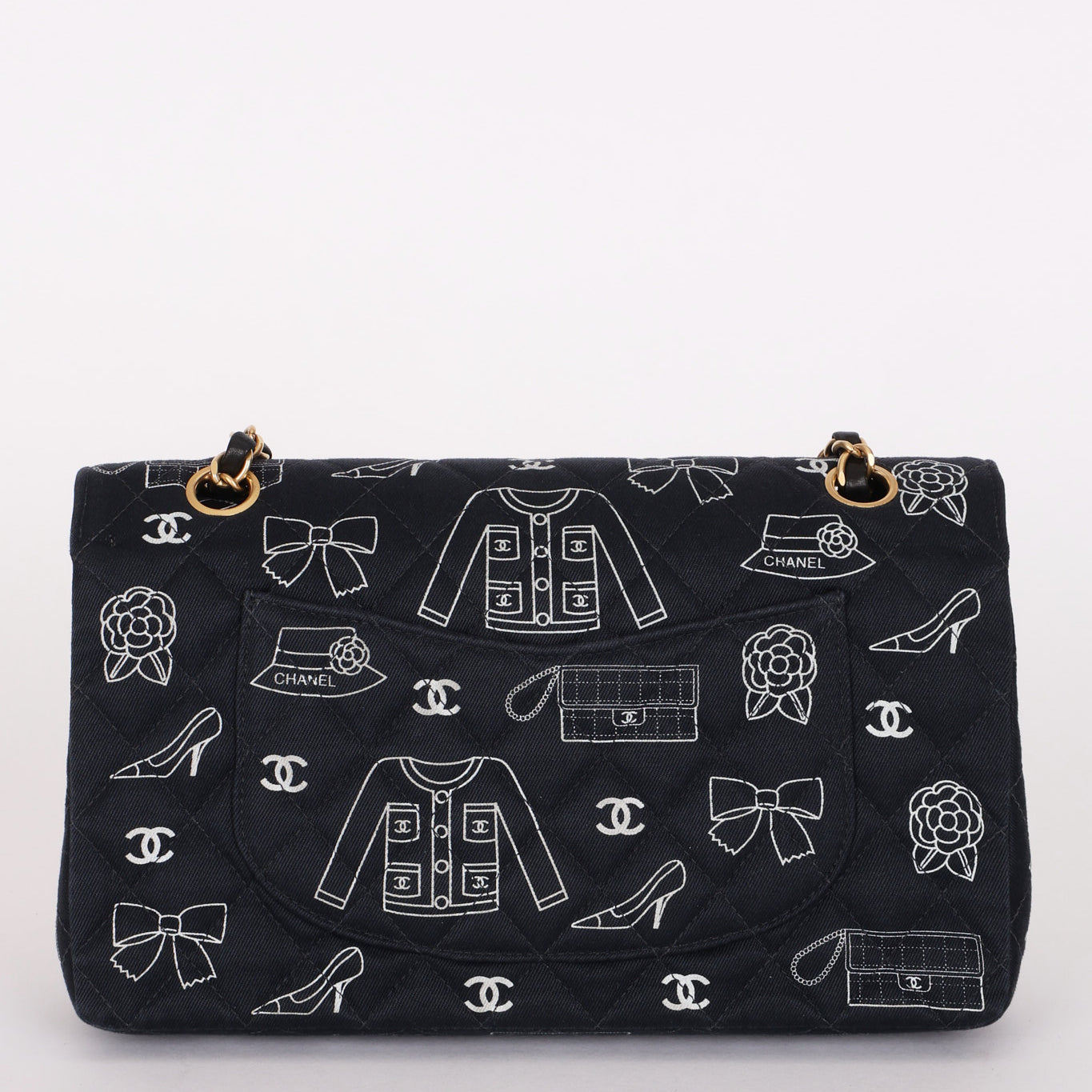Chanel Medium Icons Classic Double Flap Canvas AGHW