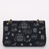 Chanel Medium Icons Classic Double Flap Canvas AGHW