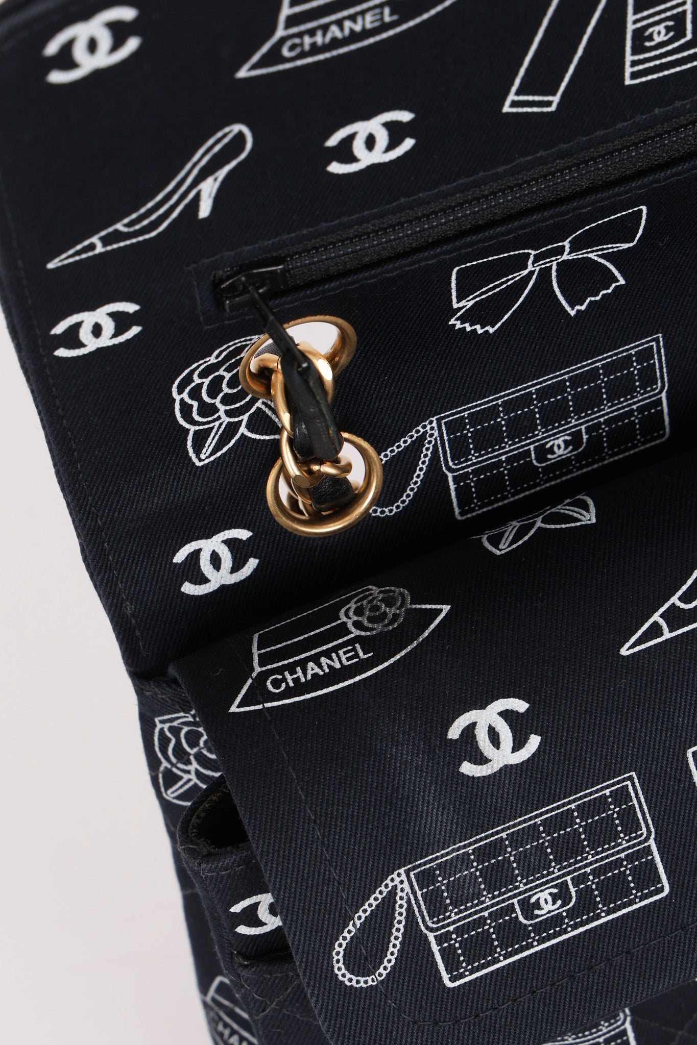 Chanel Medium Icons Classic Double Flap Canvas AGHW
