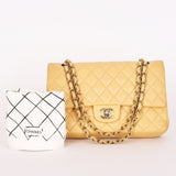 Chanel Medium Classic Double Flap Butter Yellow Caviar 2024 GHW