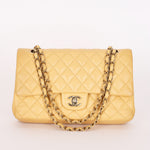 Chanel Medium Classic Double Flap Butter Yellow Caviar 2024 GHW