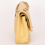 Chanel Medium Classic Double Flap Butter Yellow Caviar 2024 GHW