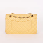 Chanel Medium Classic Double Flap Butter Yellow Caviar 2024 GHW