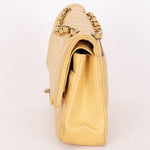 Chanel Medium Classic Double Flap Butter Yellow Caviar 2024 GHW