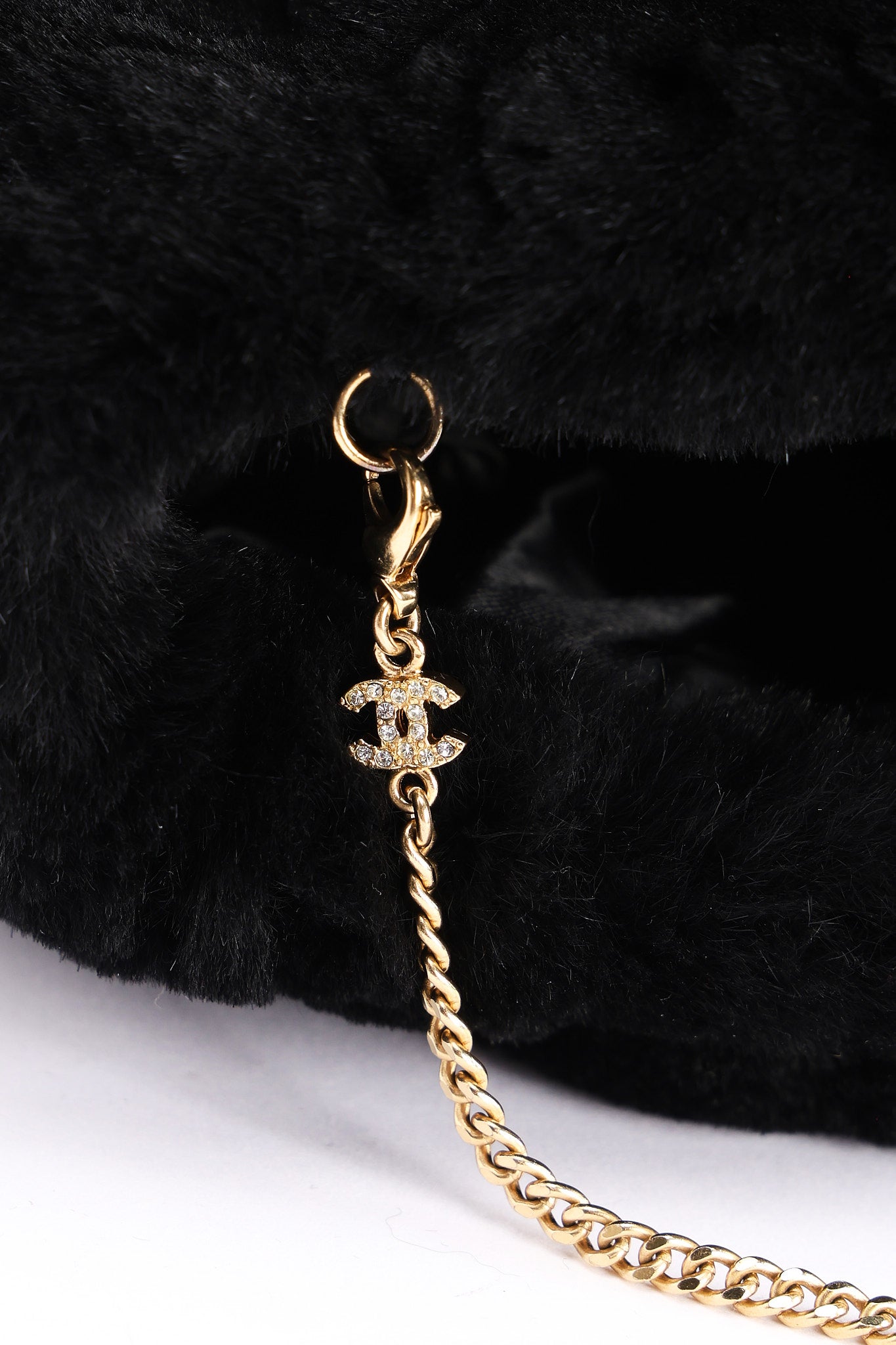 Ultra-Rare Chanel Fur and Chains Arm Warmer 2006 GHW