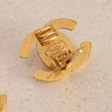 Chanel 1996 CC Turnlock Clip-On Earrings 24K GP - Drop 24