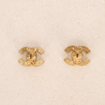Chanel 2002 Pavé Crystal CC Clip-On Earrings