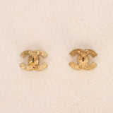Chanel 2002 Pavé Crystal CC Clip-On Earrings