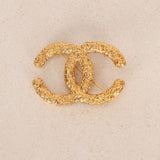 Chanel 1994 CC Lava Brooch 24K GP