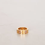 Cartier 18K Yellow Gold Pink Sapphire Love Ring, Size US 4