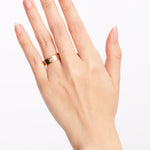 Cartier 18K Yellow Gold Pink Sapphire Love Ring, Size US 4