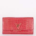 Limited Edition Louis Vuitton Capucines Wallet Pink Croc 2018
