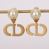 Dior CD Pearl Clip-On Earrings - Drop 23