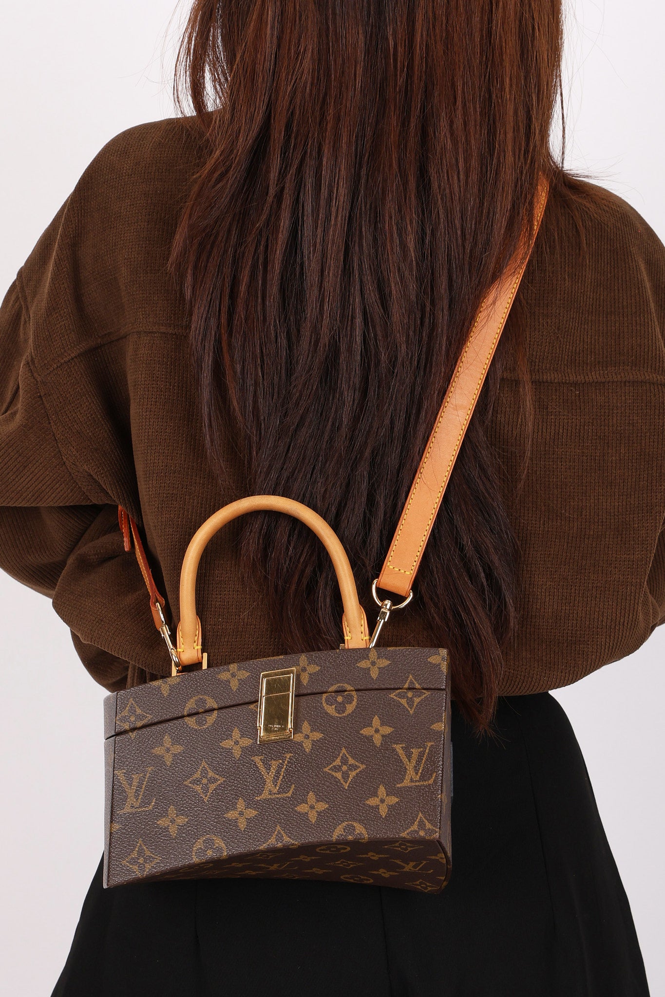 Limited Edition Louis Vuitton x Frank Gehry Monogram Twisted Box with Strap