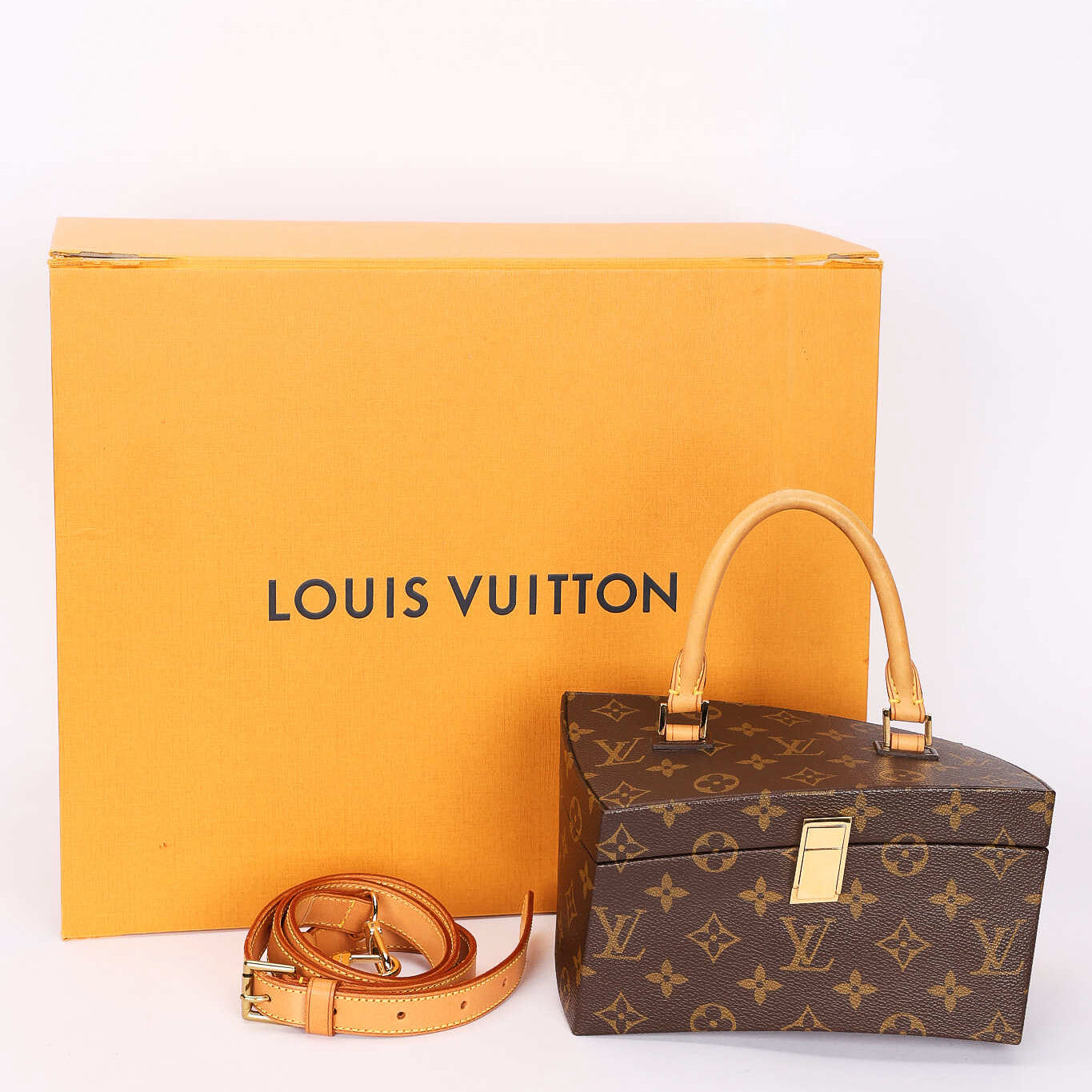 Limited Edition Louis Vuitton x Frank Gehry Monogram Twisted Box with Strap