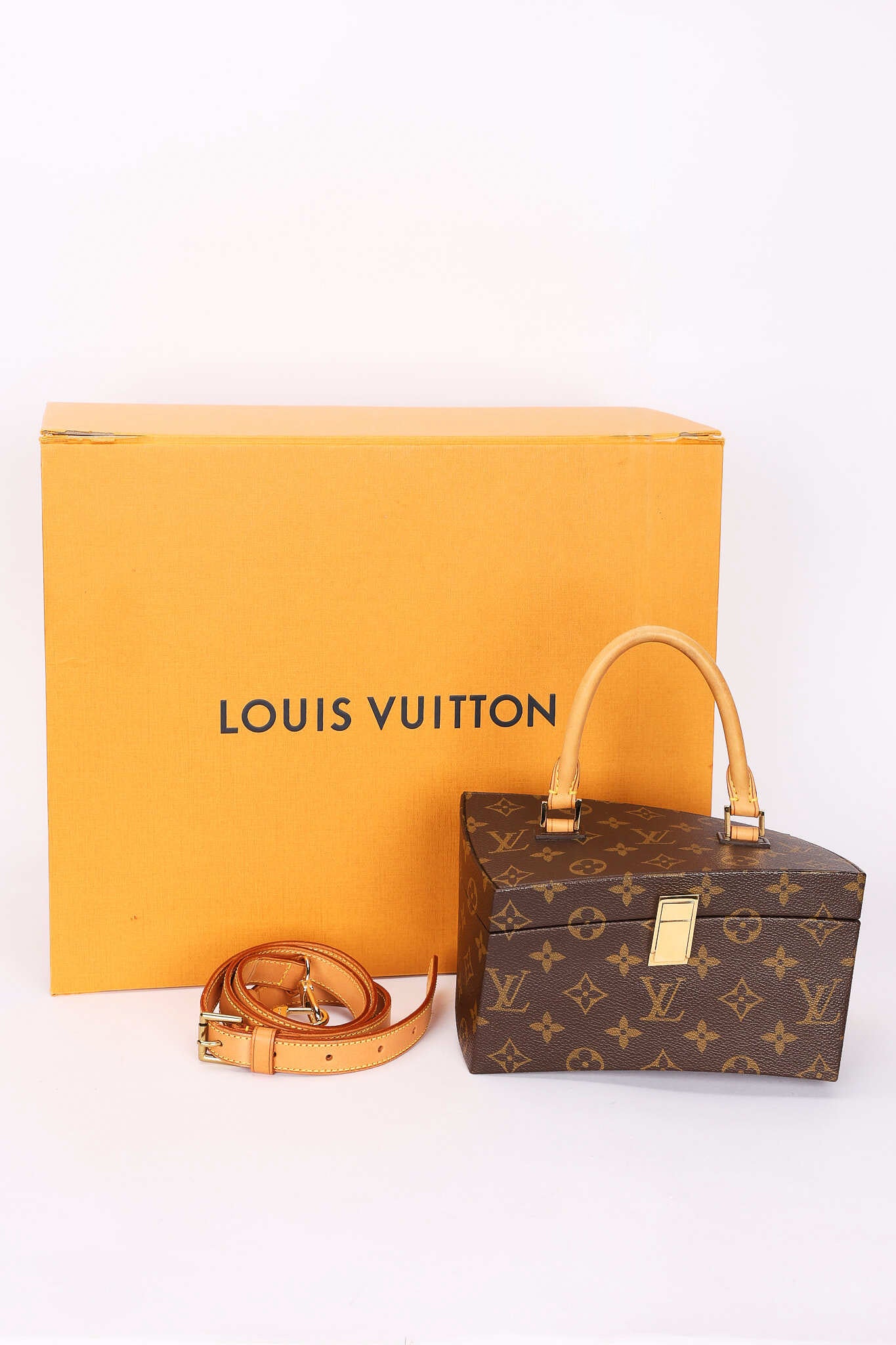 Limited Edition Louis Vuitton x Frank Gehry Monogram Twisted Box with Strap