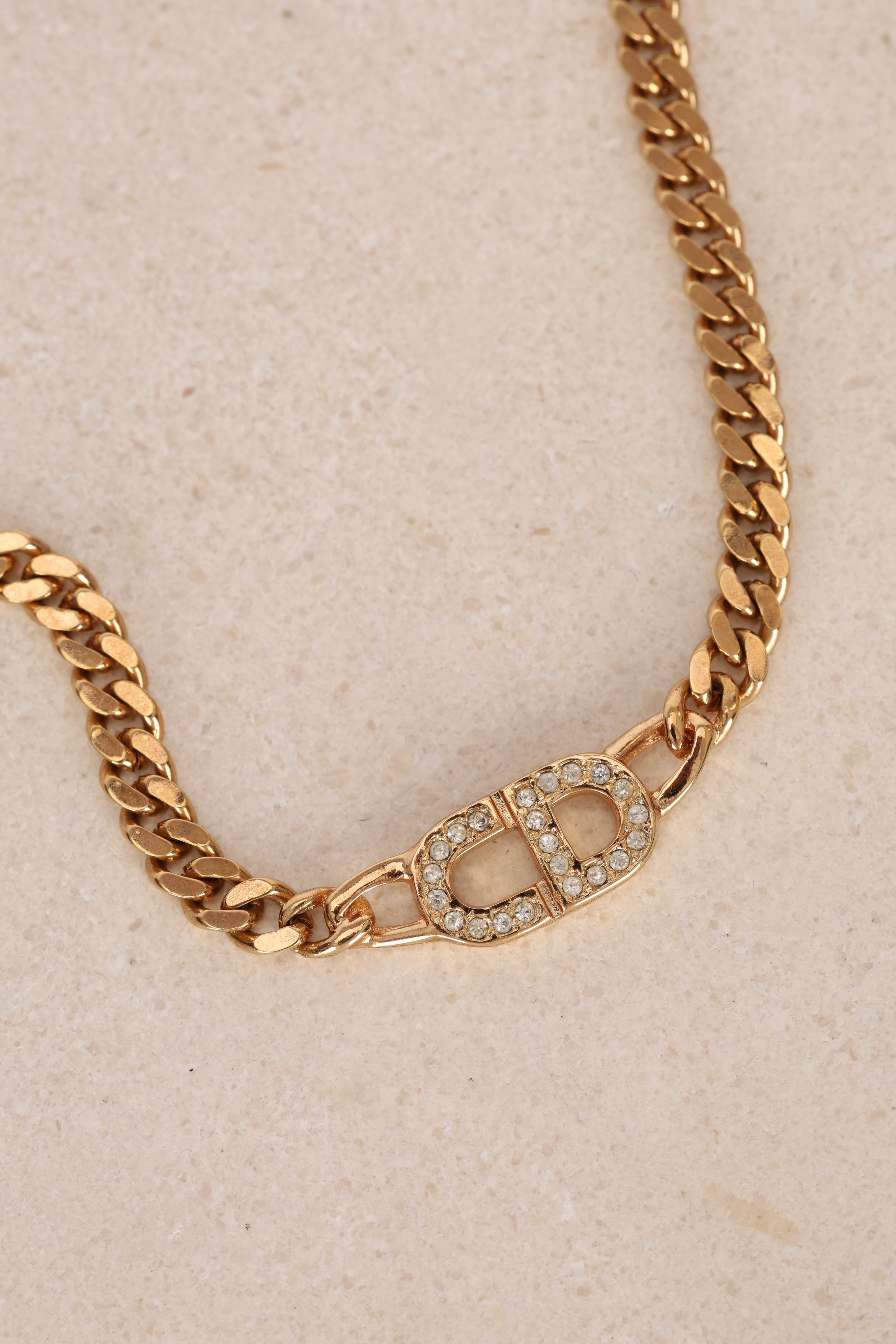 Dior Crystal CD Curb Choker