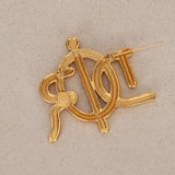 Dior Logo Rope Motif Brooch - Drop 16