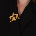 Dior Logo Rope Motif Brooch