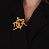 Dior Logo Rope Motif Brooch
