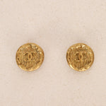 Chanel 1995 CC Gold Clip-On Earrings