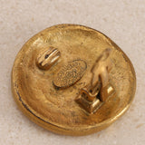 Chanel 1995 CC Molded Clip-On Earrings 24K GP - Drop 24
