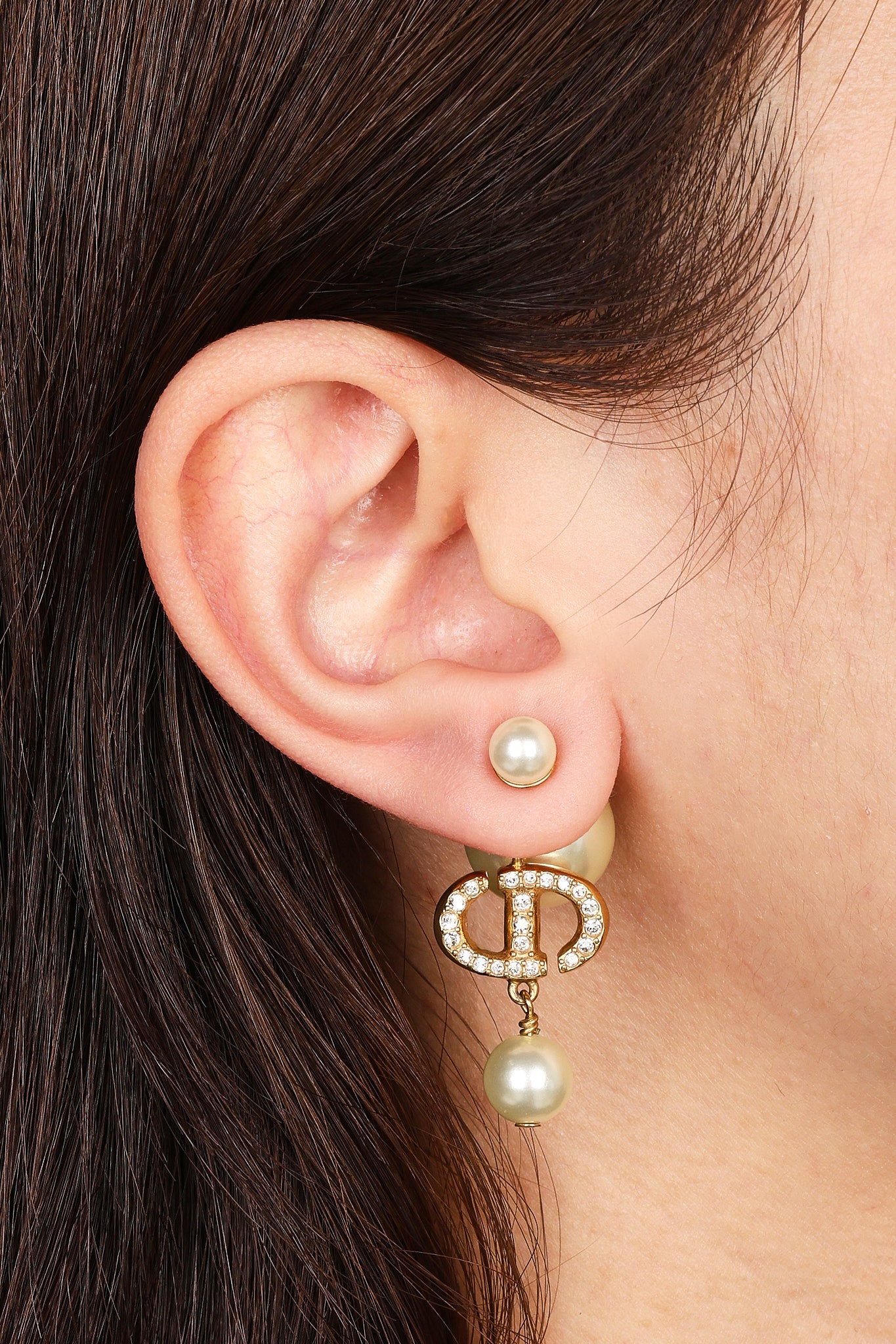 Dior CD Crystal Tribales Earrings  - Drop 50