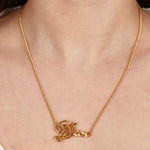 Dior Logo Gold Necklace