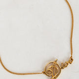 Dior Logo Plate Necklace