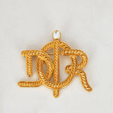 Dior Insignia Logo Brooch