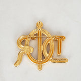 Dior Insignia Logo Brooch