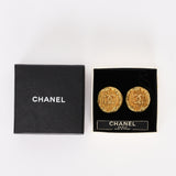 Chanel CC Gold Oval Earrings