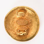 Chanel CC Gold Oval Earrings