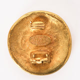 Chanel CC Gold Oval Earrings