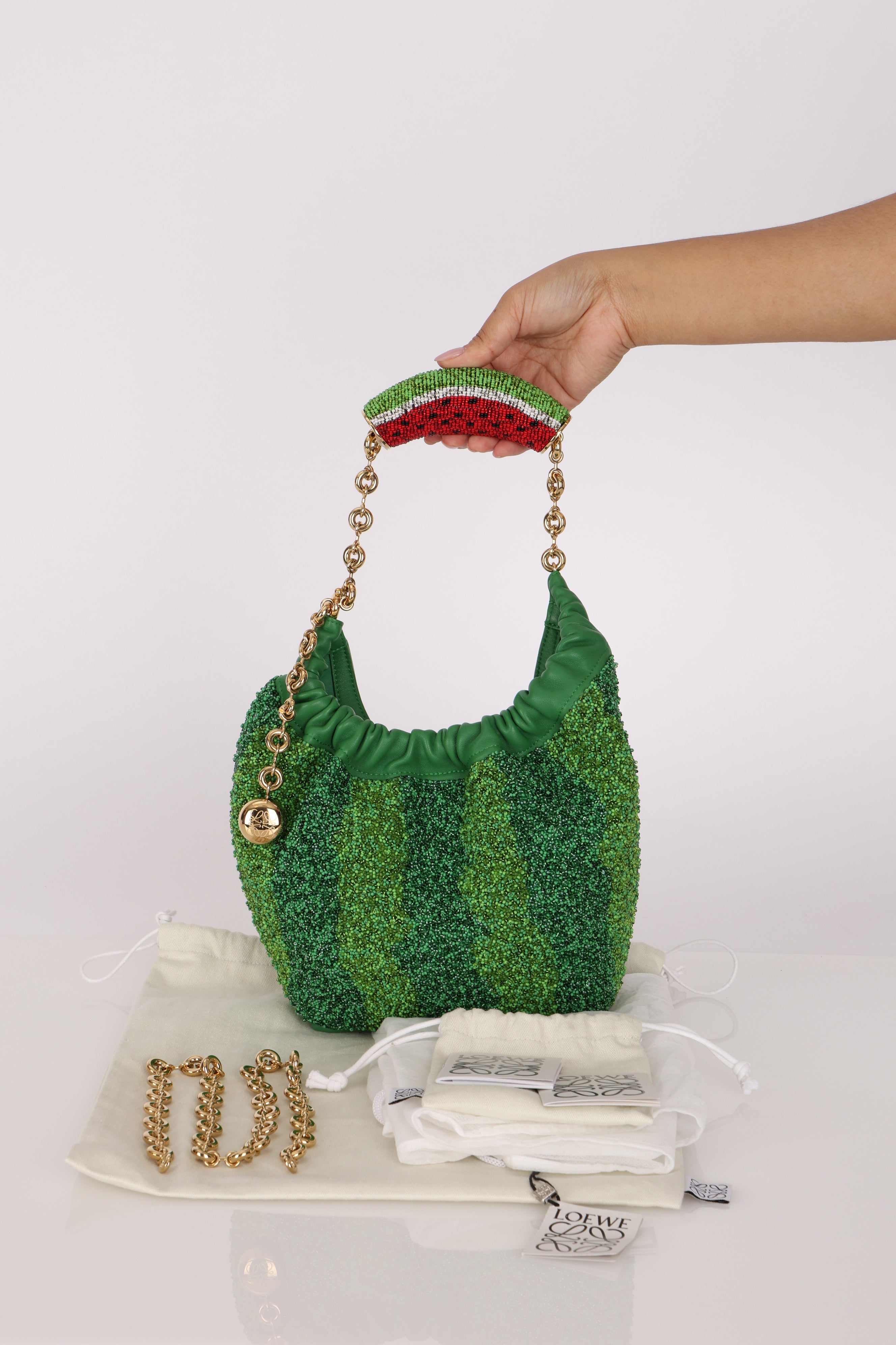 Loewe Beaded Watermelon Squeeze Bag