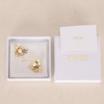 Dior Logo Pearl Diamond Earrings