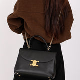 Celine Medium Nino Bag Black Grained Calfskin