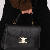 Celine Medium Nino Bag Black Grained Calfskin