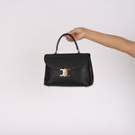 Celine Medium Nino Bag Black Grained Calfskin