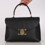 Celine Medium Nino Bag Black Grained Calfskin