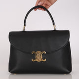 Celine Medium Nino Bag Black Grained Calfskin