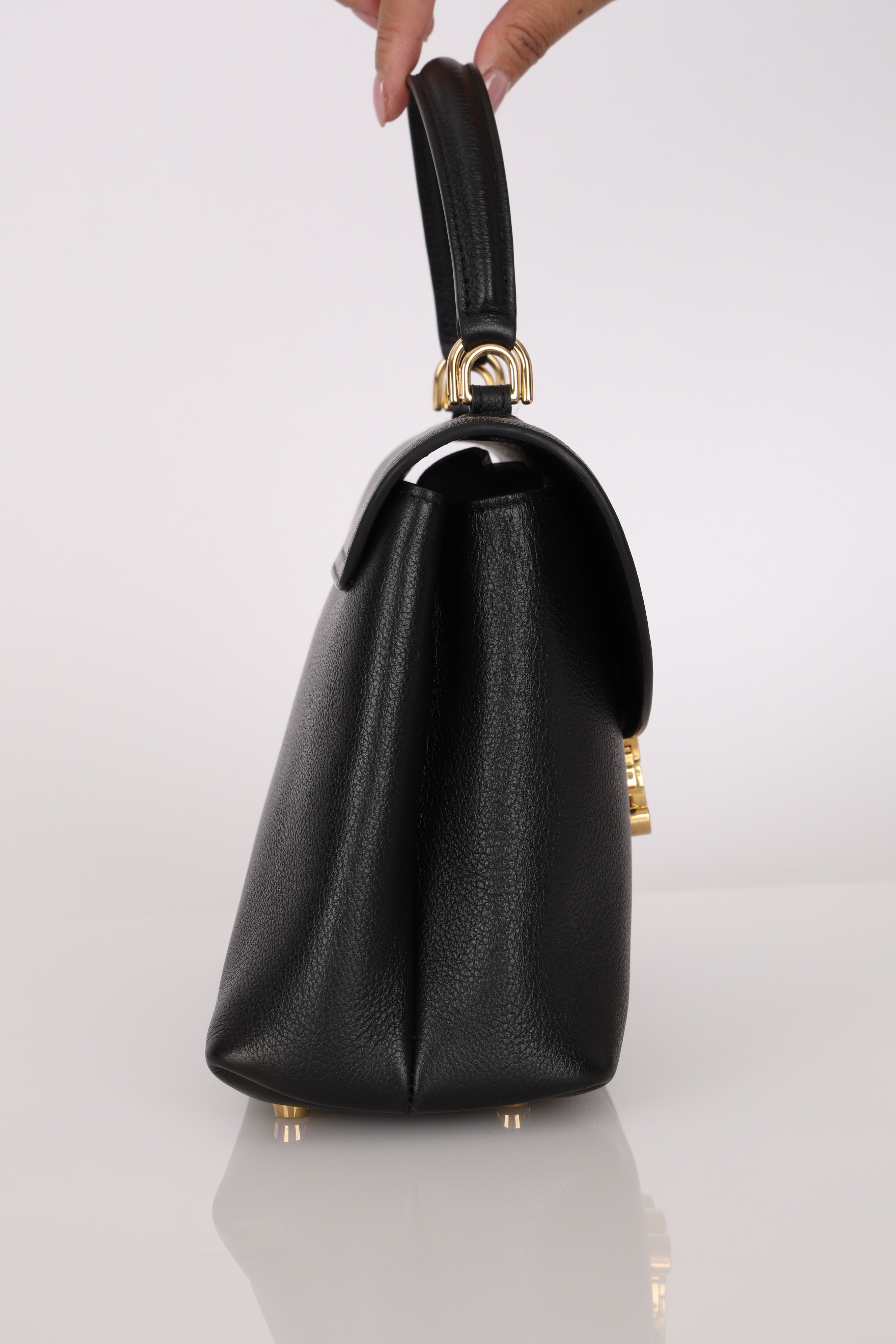 Celine Medium Nino Bag Black Grained Calfskin