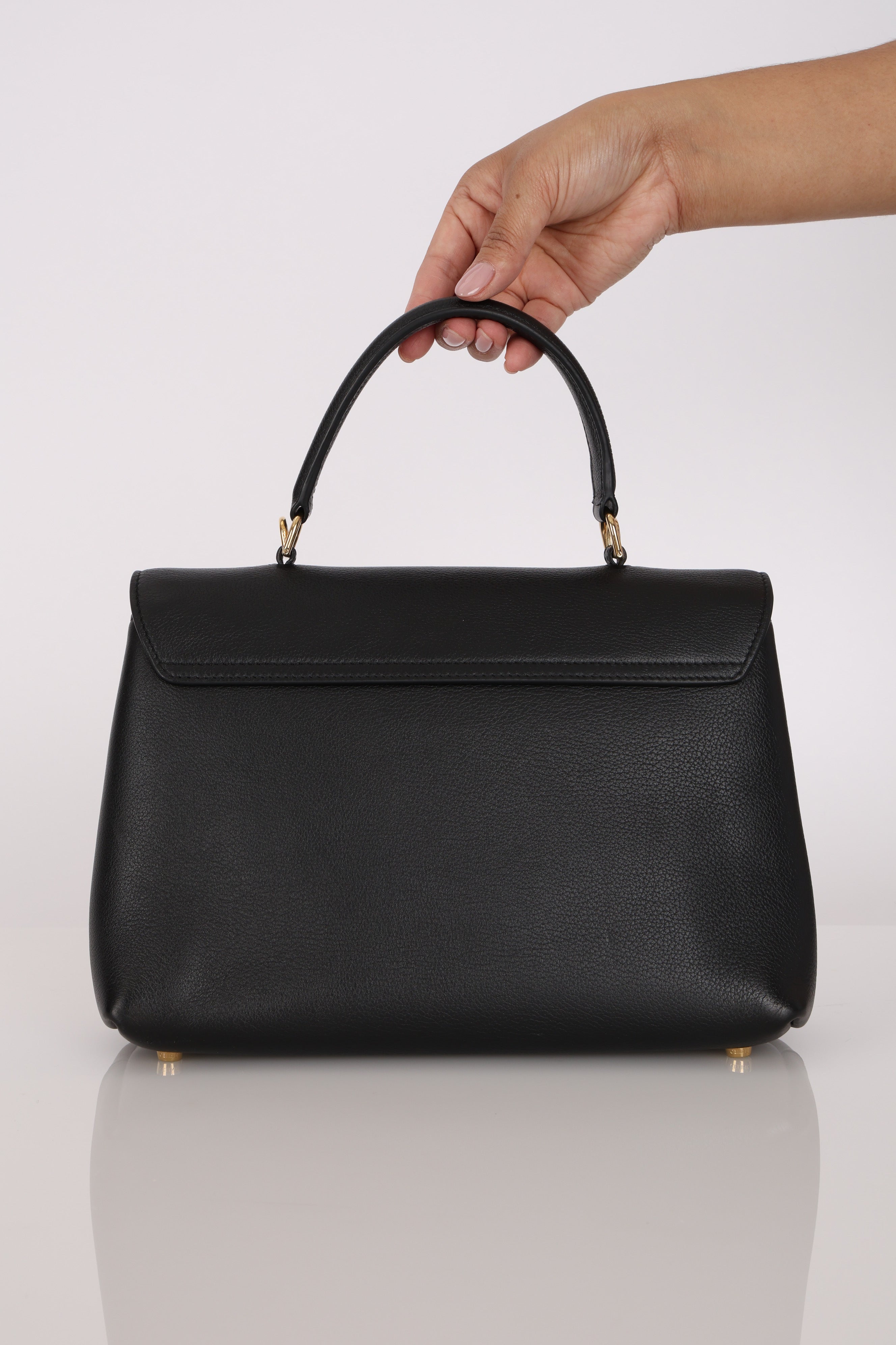 Celine Medium Nino Bag Black Grained Calfskin