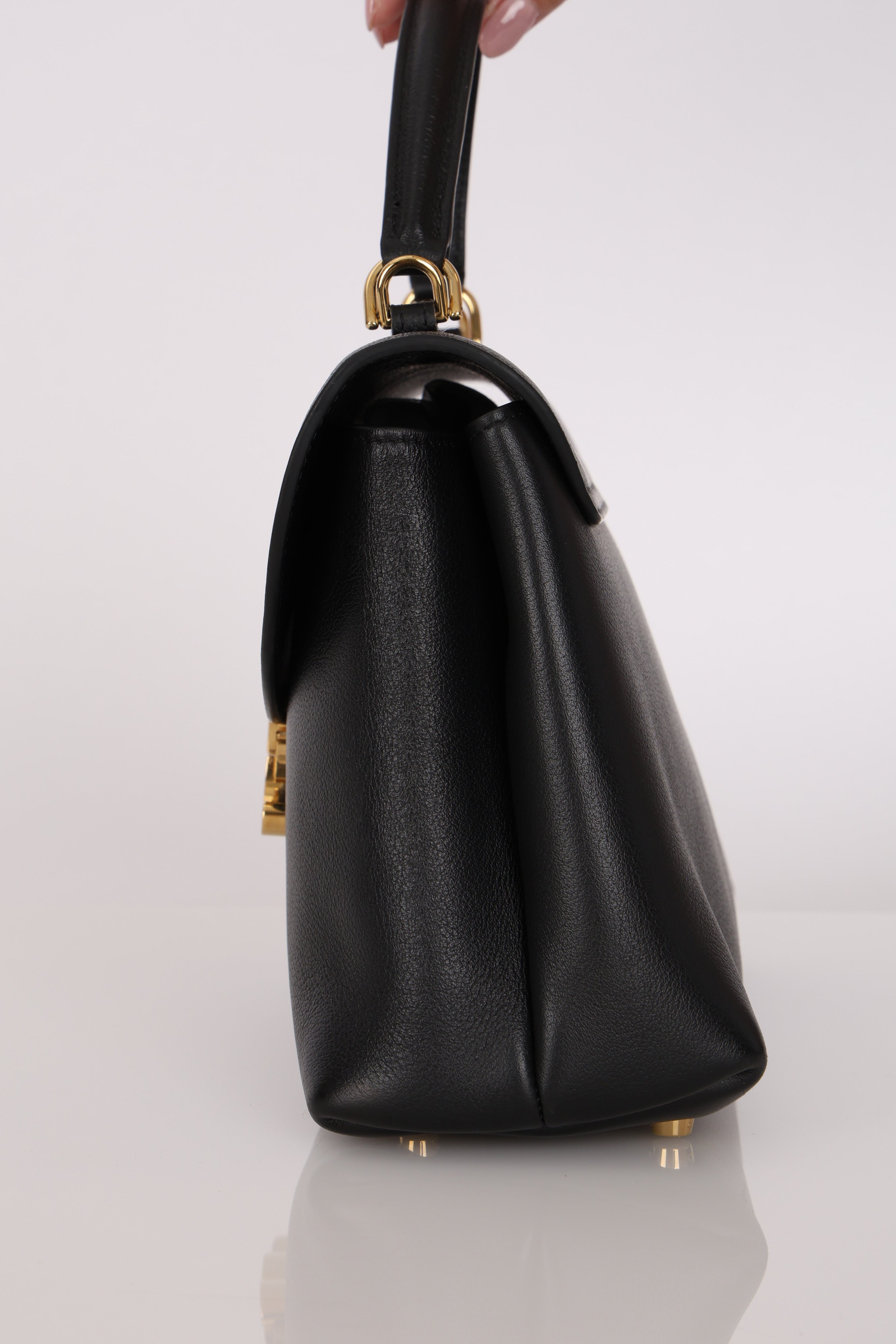 Celine Medium Nino Bag Black Grained Calfskin