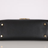 Celine Medium Nino Bag Black Grained Calfskin